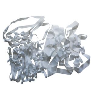 Lot 26 pcs‎ Michael Kors White Grosgrain Ribbon Bows Decoration Gift Wrapping